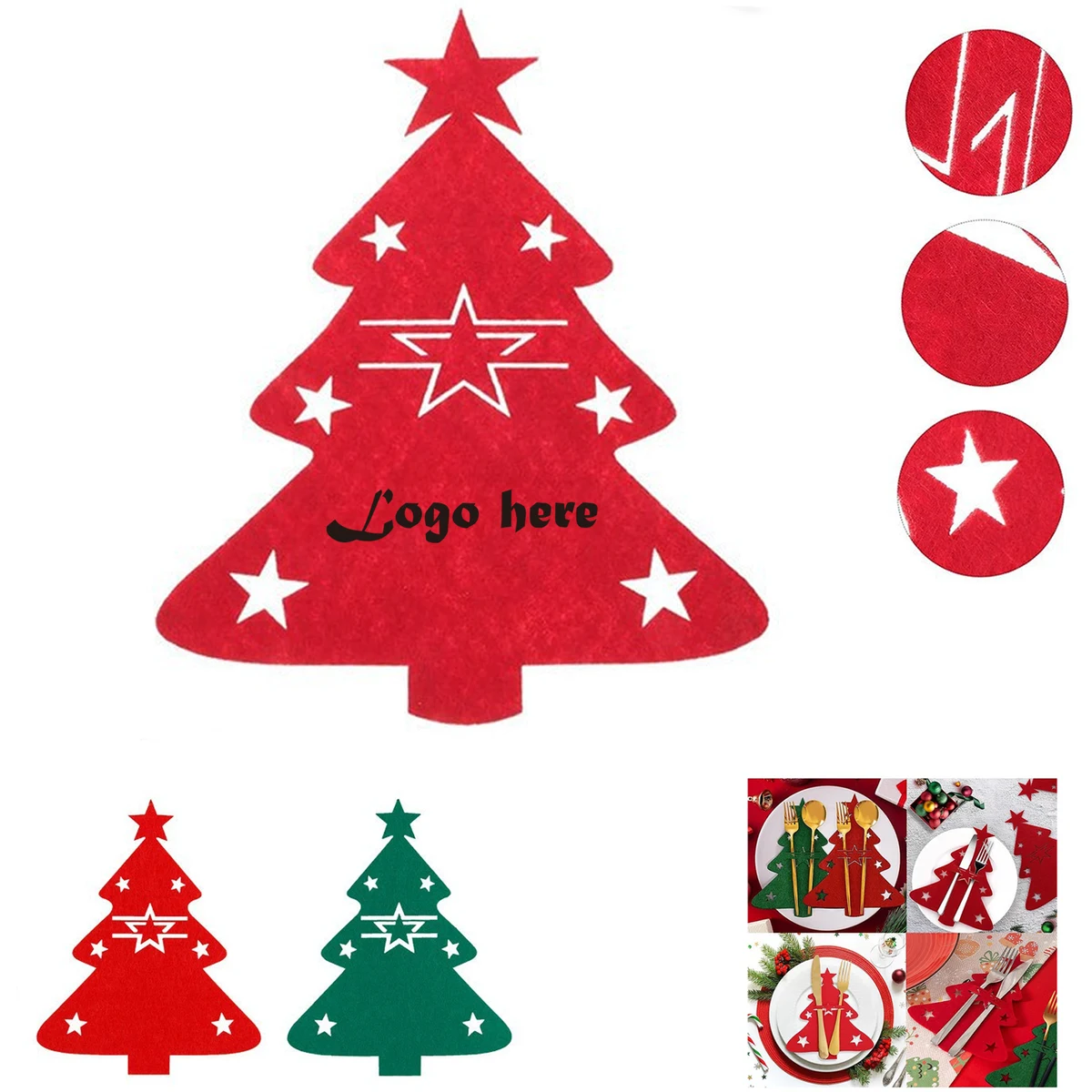 Christmas Flatware Holder 1