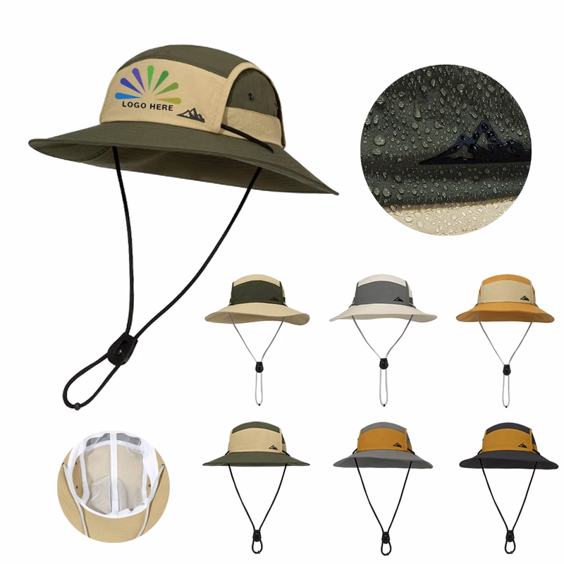 Two-tone Breathable Bucket Hat Double Opening
