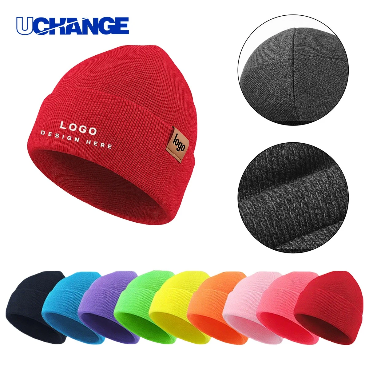 Multi-Color Knitted Hat Headwear 1