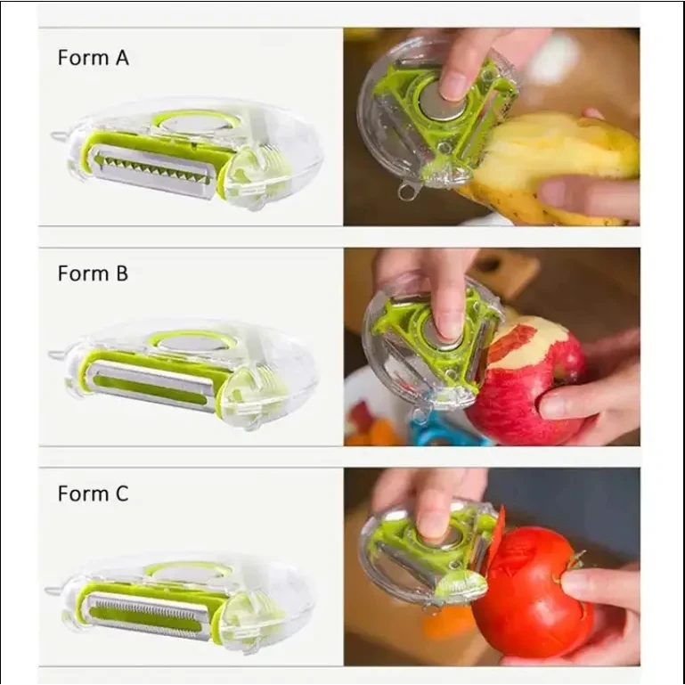 3-In-1 Multifunctional Vegetable Fruit Peeler 1