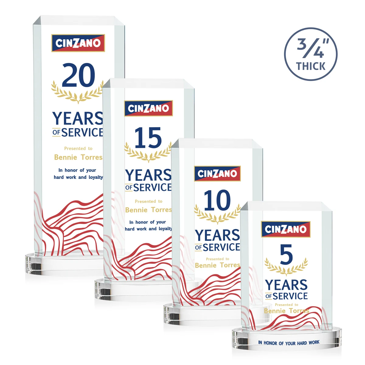 Dalton VividPrint™ Award on Alberton Base - Clear 1