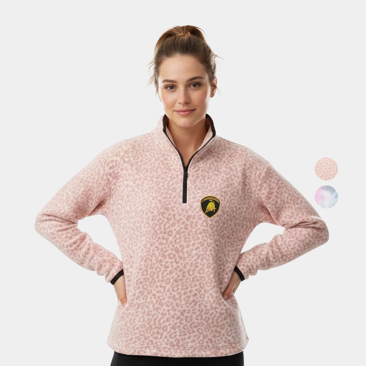 Aurora™ Women's Contrast Trim Polar Fleece Quarter Zip 1