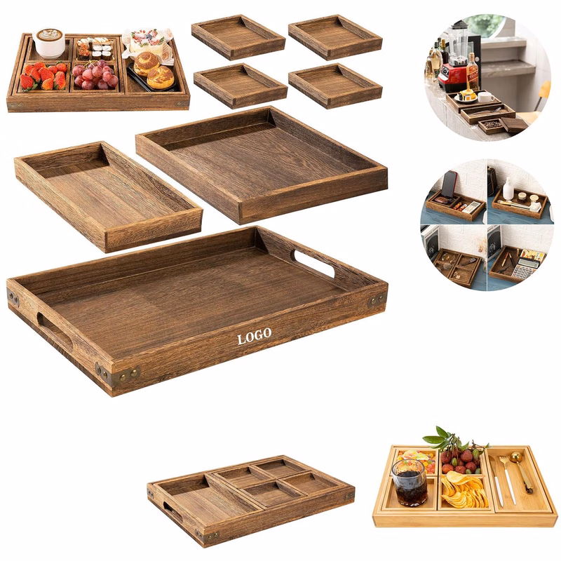 Rustic Wooden Serving Trays