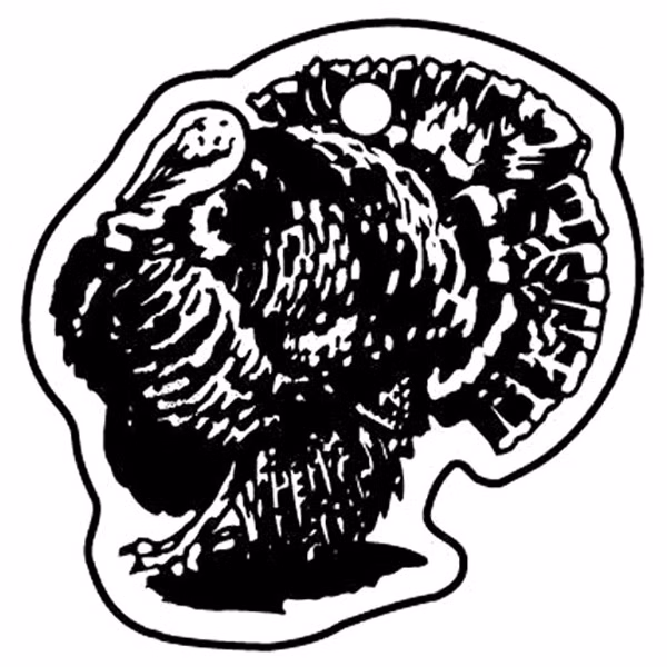Turkey Key Tag (Spot Color)