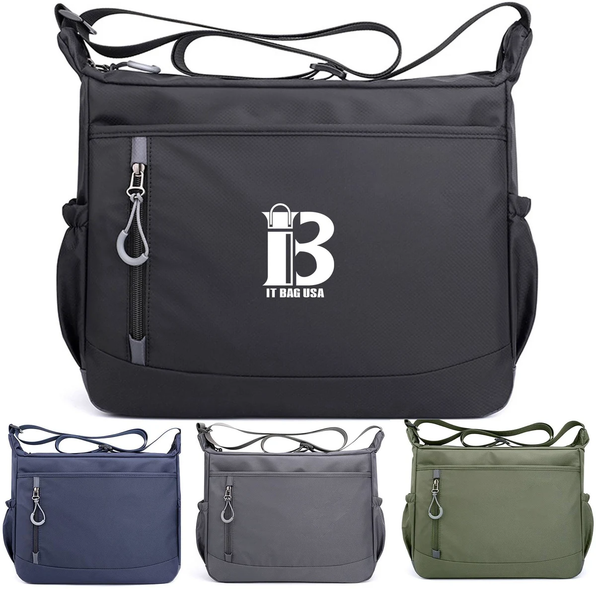 Nylon Multicolor High Capacity Crossbody Bag 1