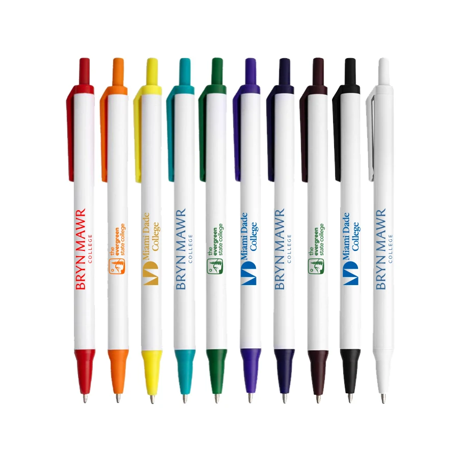 Union Printed - Alice Stick Click Pen with Clip 1