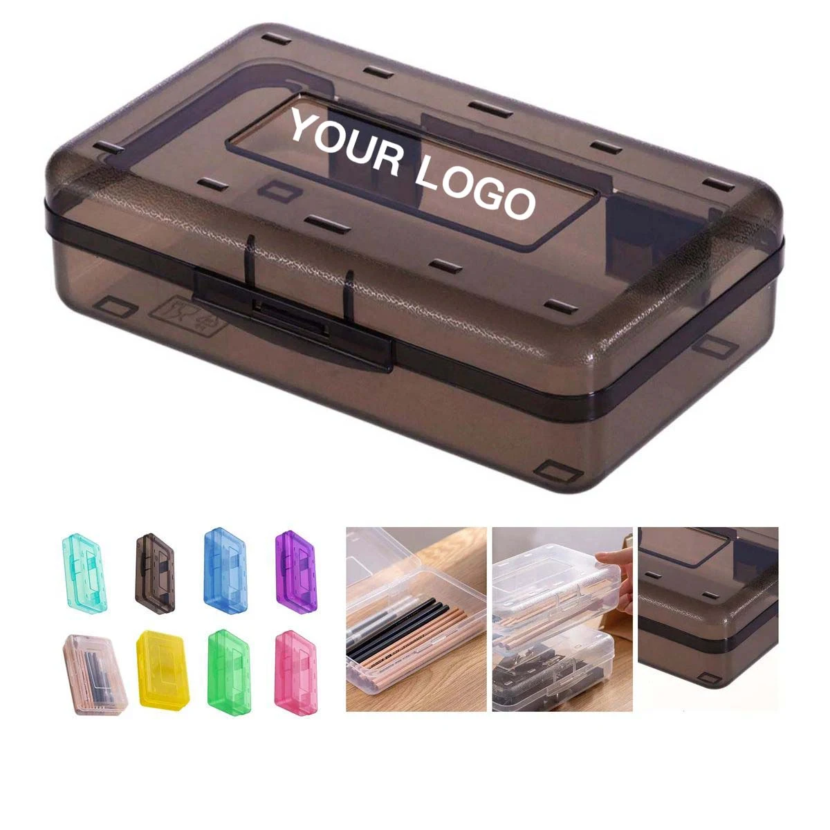 Durable Plastic Organizer Box with Stackable Slots 1
