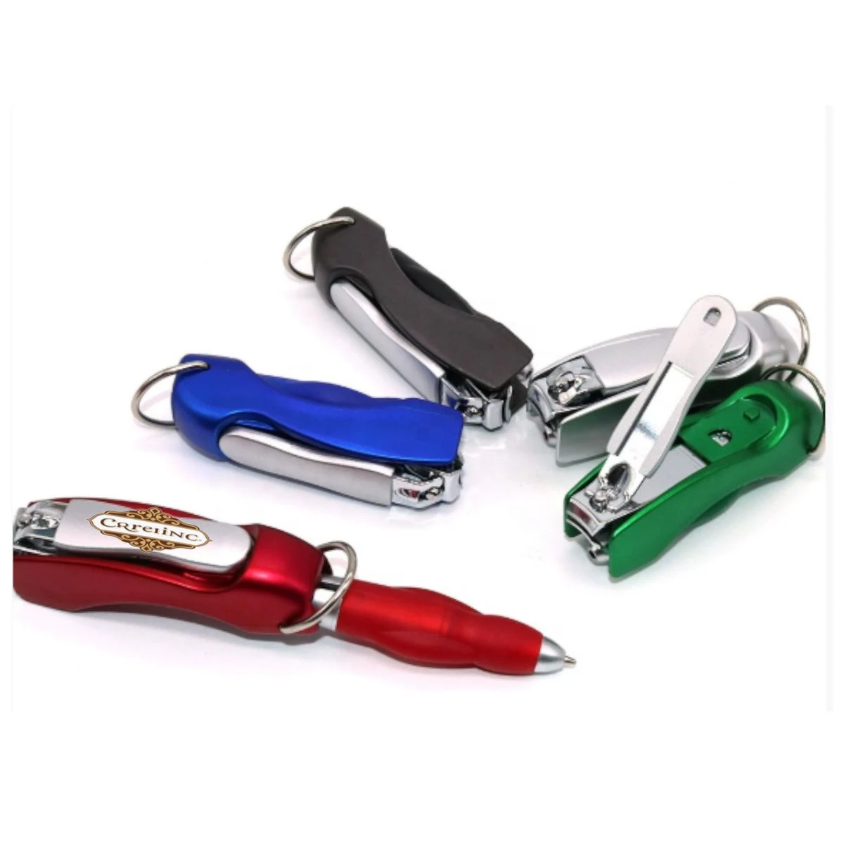 Nail Clippers Ballpoint Pen 2 in 1 Keychain 1