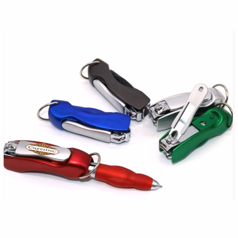 Nail Clippers Ballpoint Pen 2 in 1 Keychain