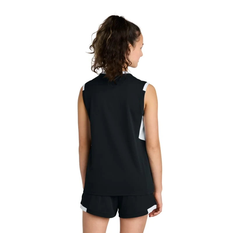Sport-Tek Youth Club Sleeveless V-Neck 1