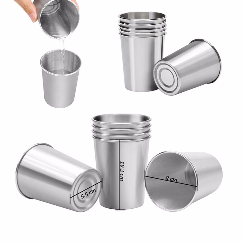 Stainless Steel Cups Shatterproof Pint Drinking Cups
