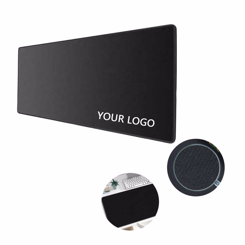 Office Desk Mat with Cloth Surface and Rubber Base