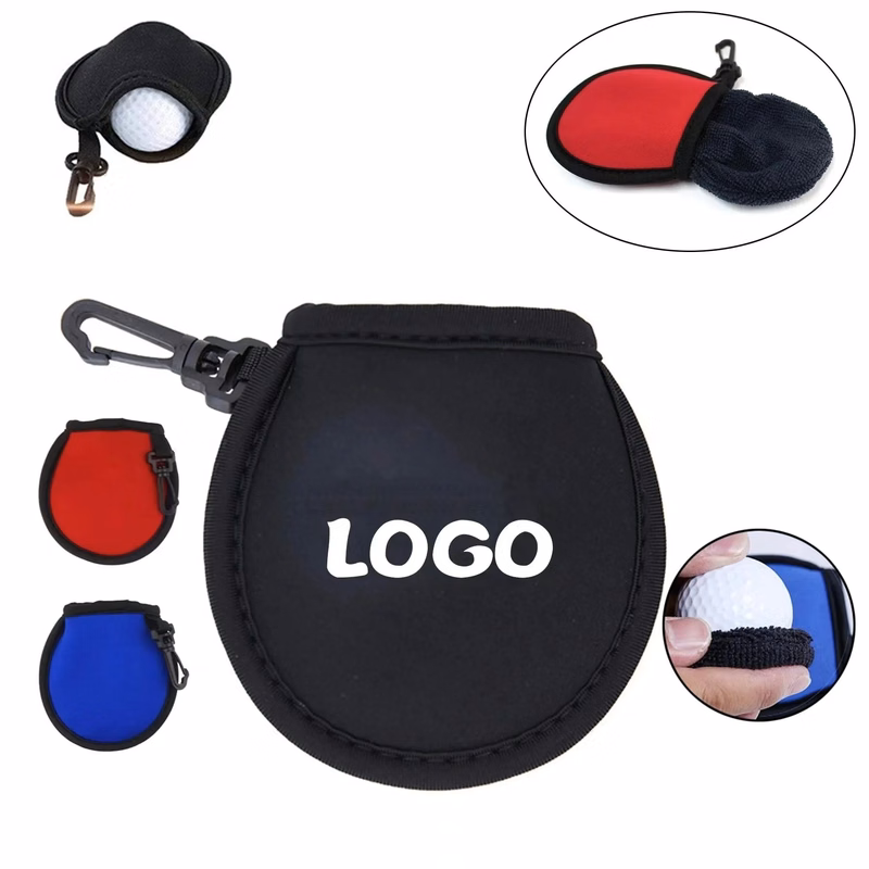 Golf Ball Cleaner Pouch with Clip