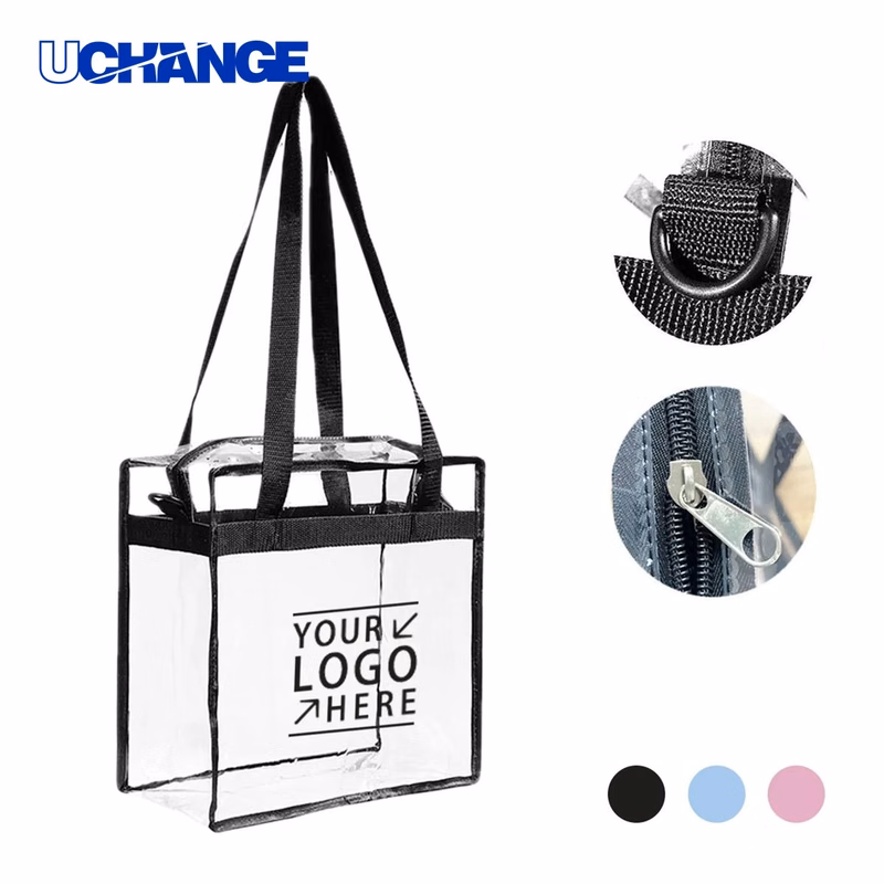 Clear Zippered Tote Bag