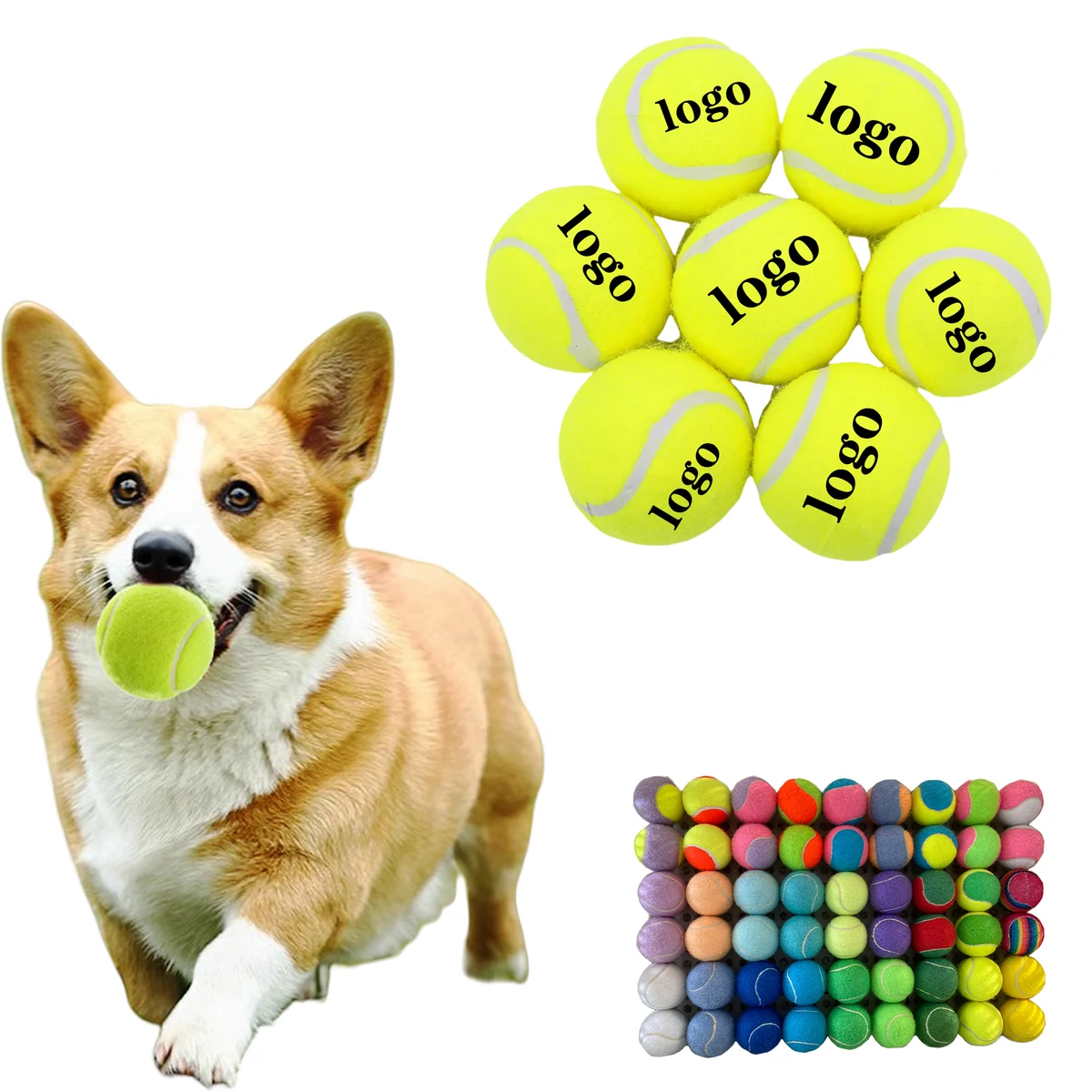 Colorful Pet Tennis Balls for Dog 1