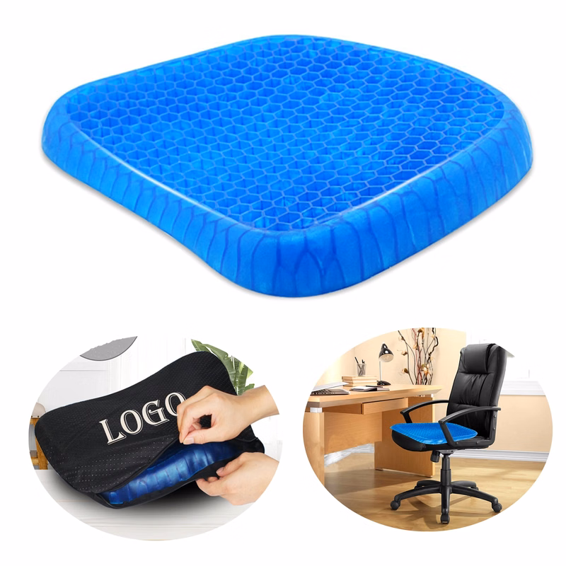 Double Deck Egg Gel Seat Cushion Honeycomb Grid Ice Mat