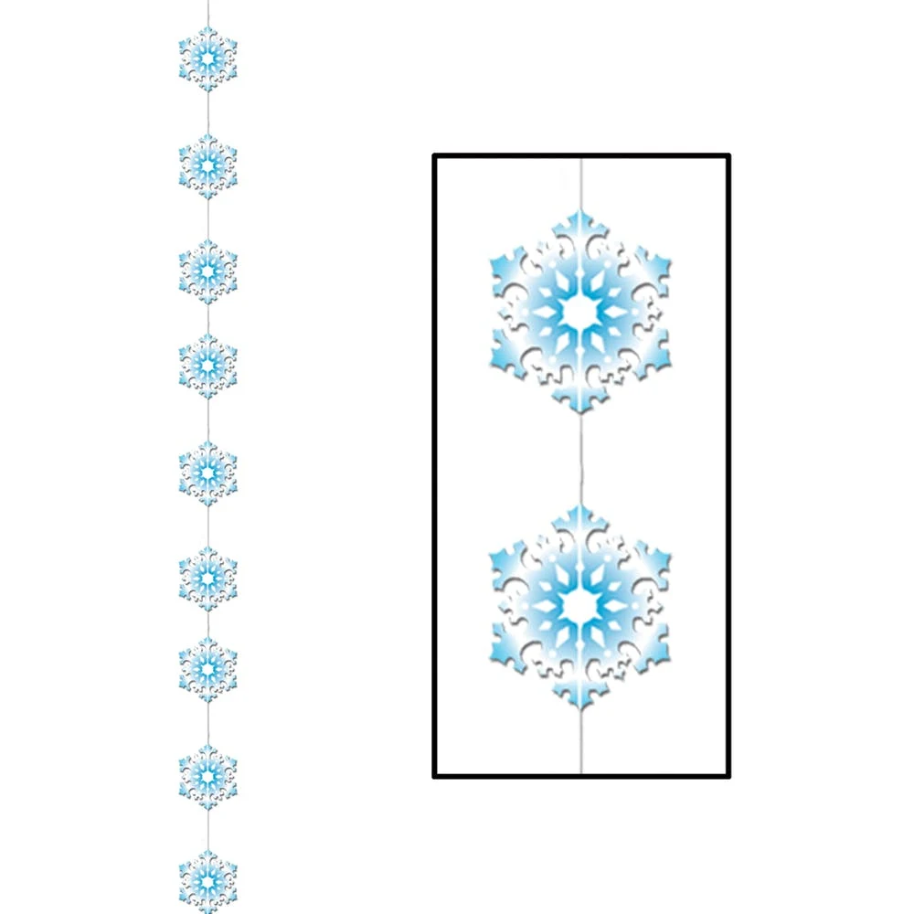 Snowflake Stringers - White & Blue 6' 6" 1