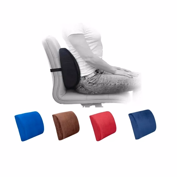 Memory Foam Lumbar Support Cushion for Office & Car Use