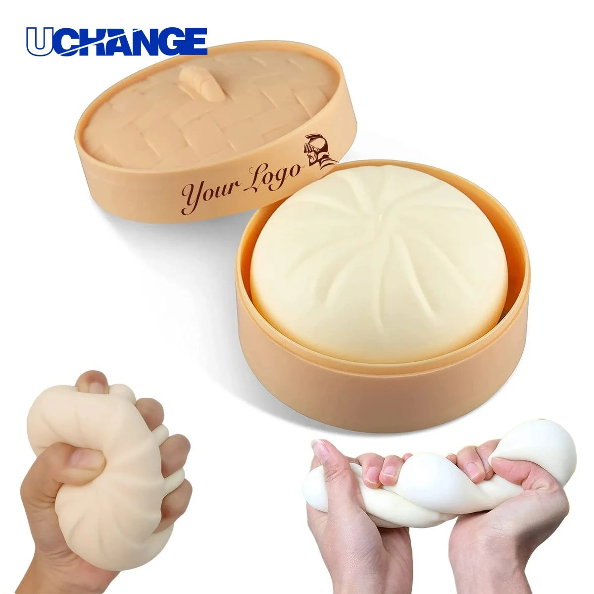 Dumpling-Shaped Squishy Stress Ball 1