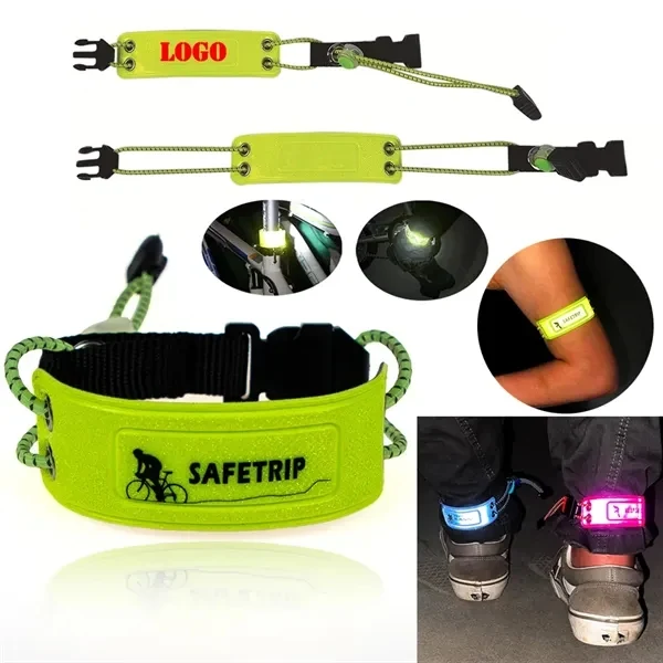 Reflective Arm & Leg Safety Strap Bracelet with Felt Backing for Events, Gifting and Everyday Use 1