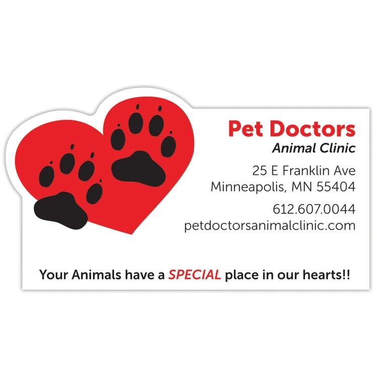 Vinyl Label (4.5"x2.5") Rectangle W/Heart 1