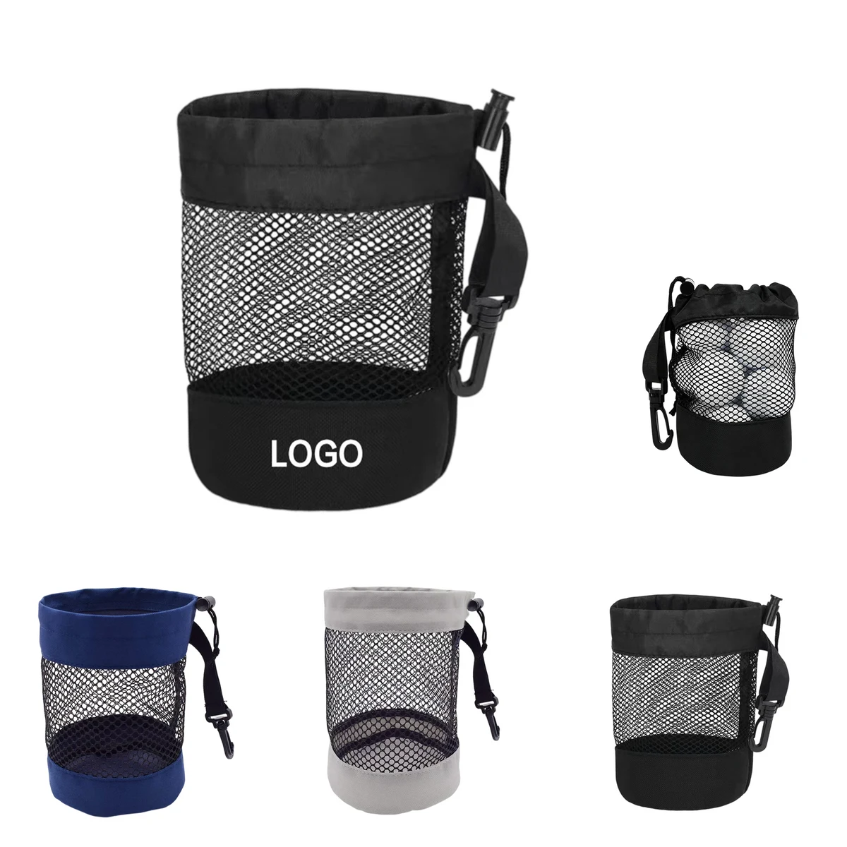 Drawstring Mesh Golf Ball Bag 1