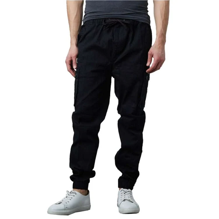 Boys' Slim Cargo Joggers - Black S-XL 1