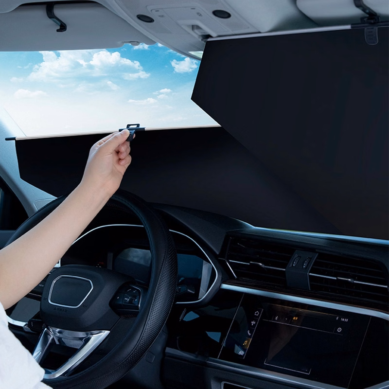 Retractable Roller Car Sun Shade