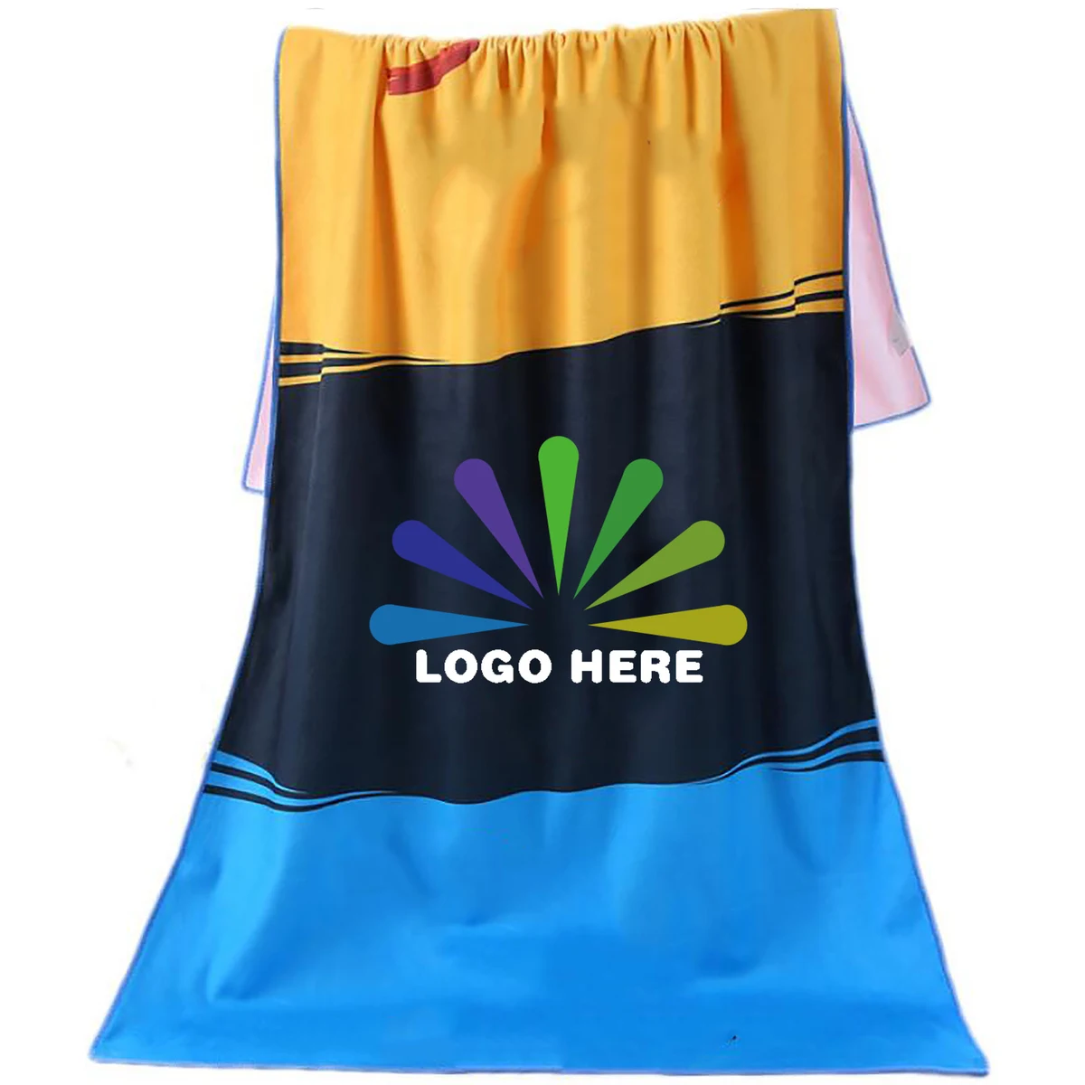Sublimation Sqaure Microfiber Beach Towel 1