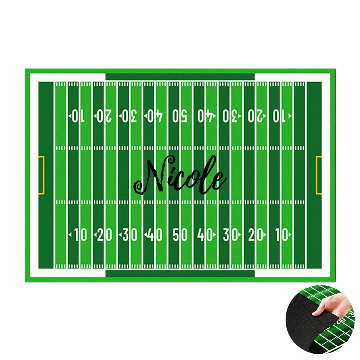 Rugby Pattern Extra Large Non-slip Gaming Mouse Pad 1