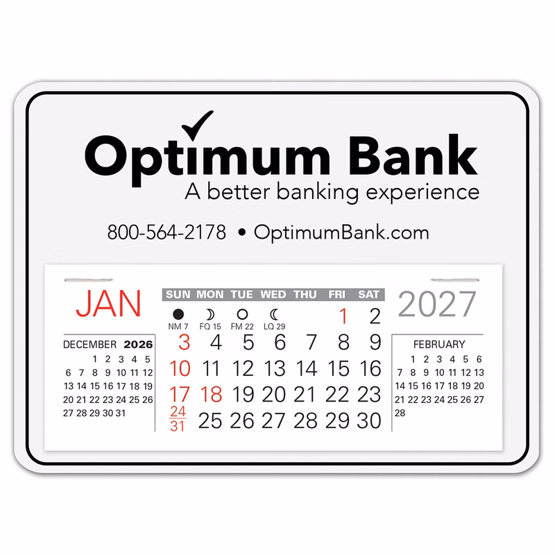 Rectangle Easy Stick™ Calendar