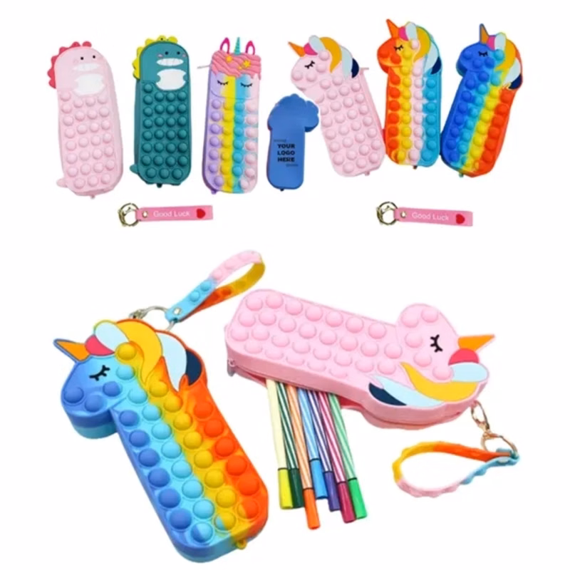 Silicone Bubble Decompression Pencil Case