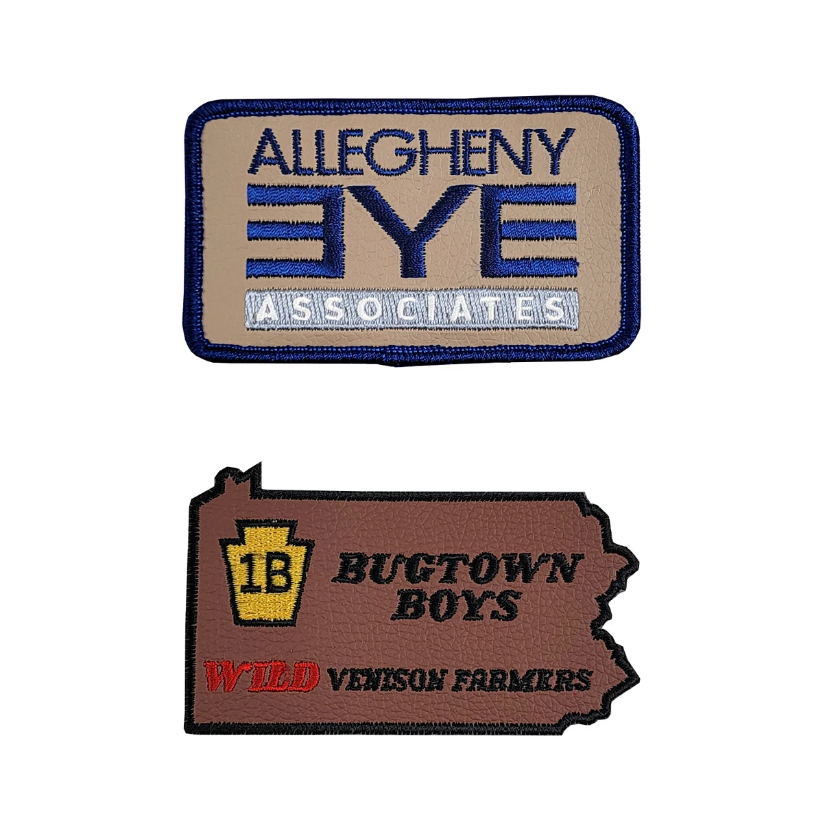 Embroidered Faux Leather Patches 1