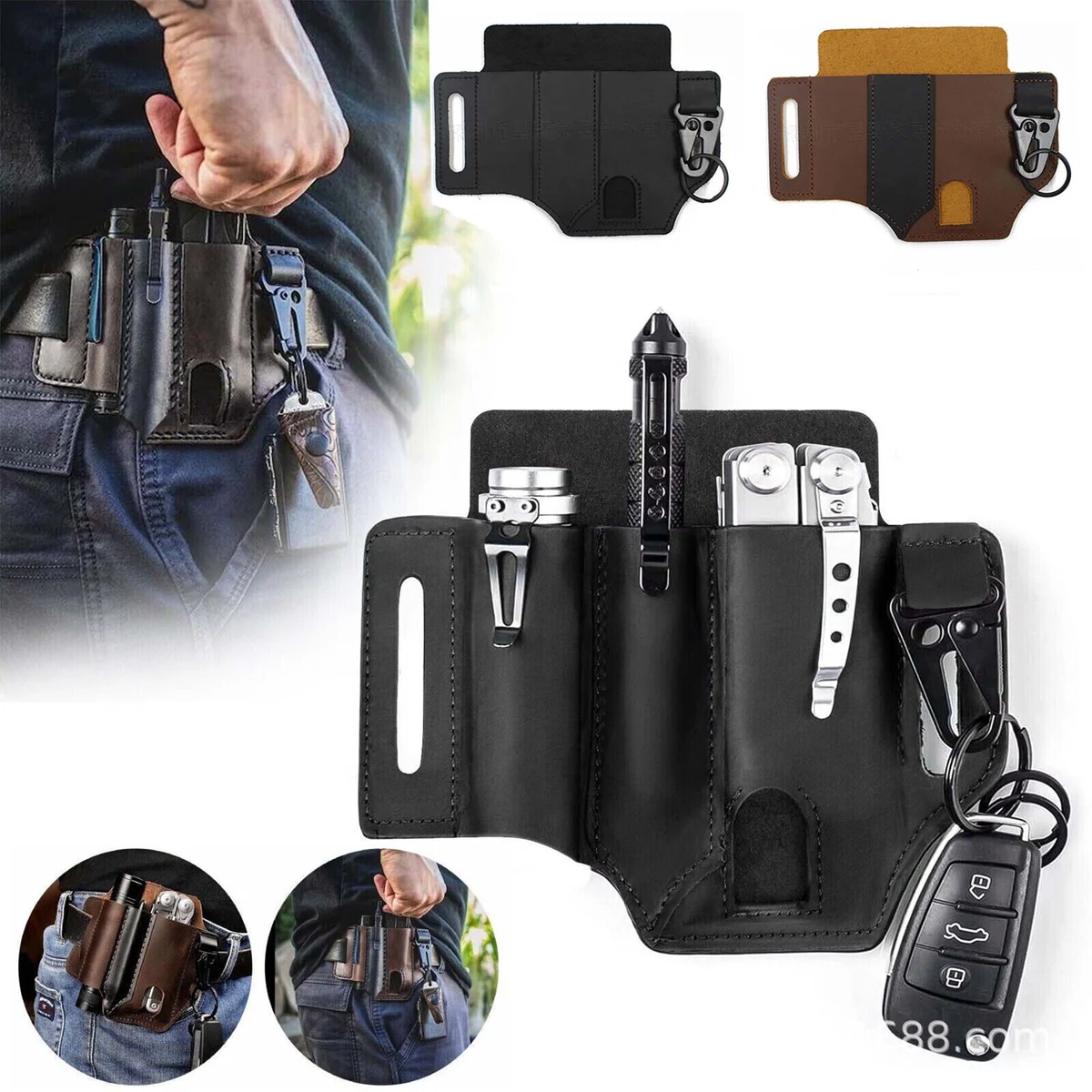 Leather EDC Pocket Organizer 1