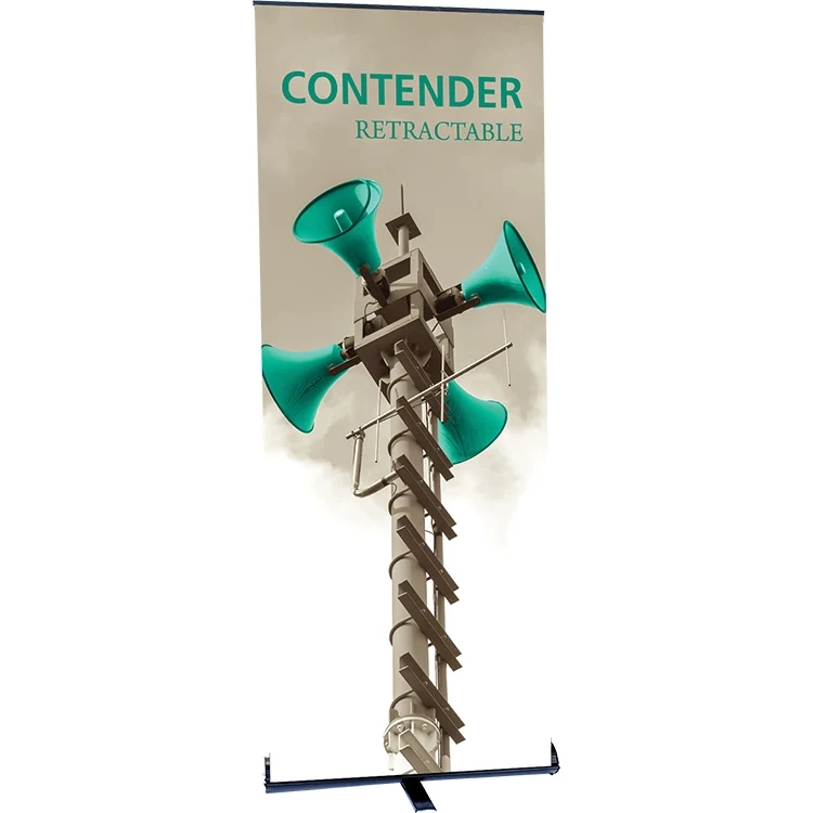 Contender Standard Black Retractable Banner Stand 1