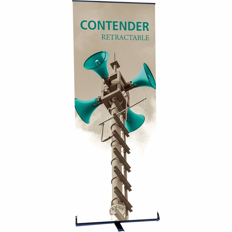 Contender Standard Black Retractable Banner Stand