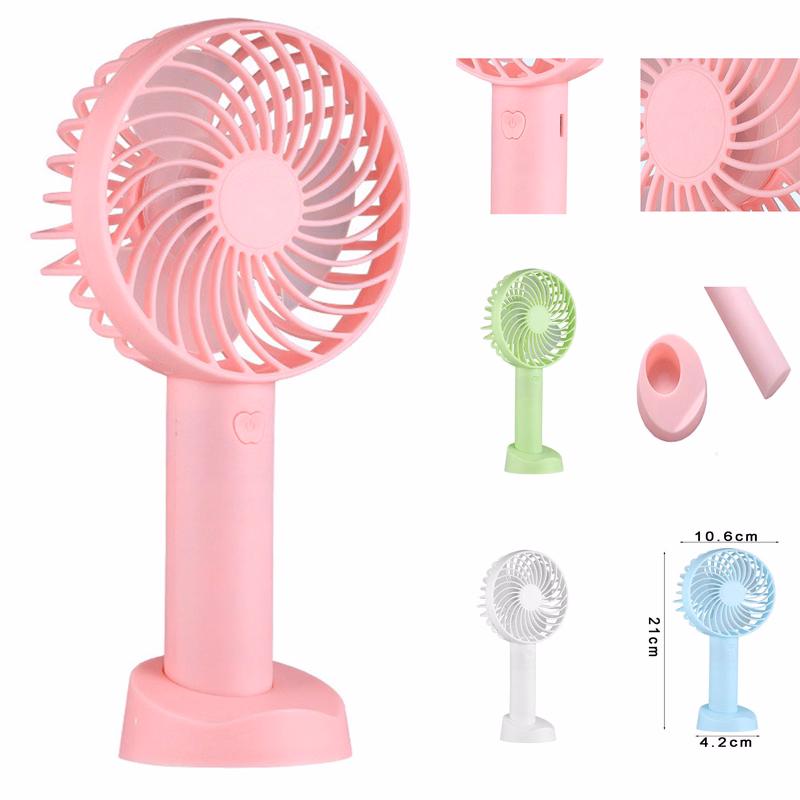 Handheld Small Fan USB Charging With Mobile Phone Rack