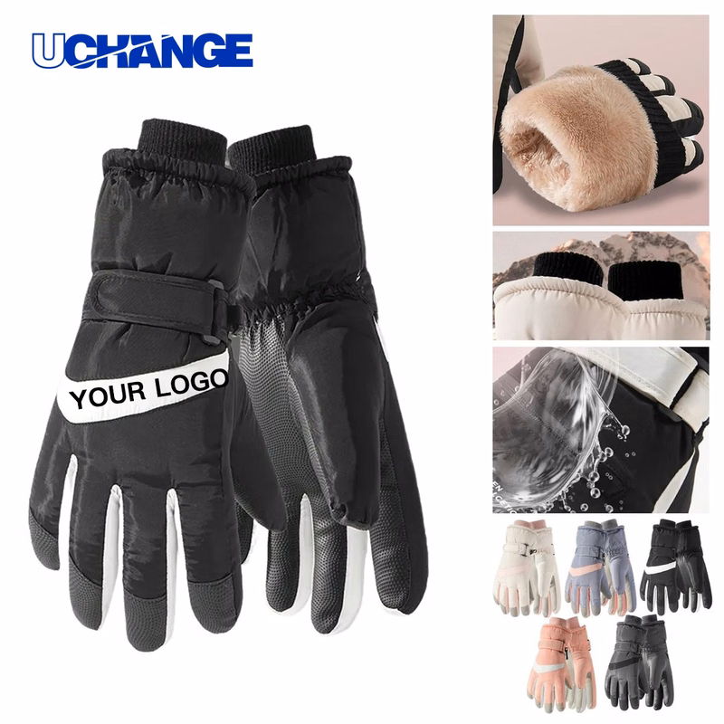 Waterproof Ski Gloves with Touchscreen Fingertips for Snow Sports