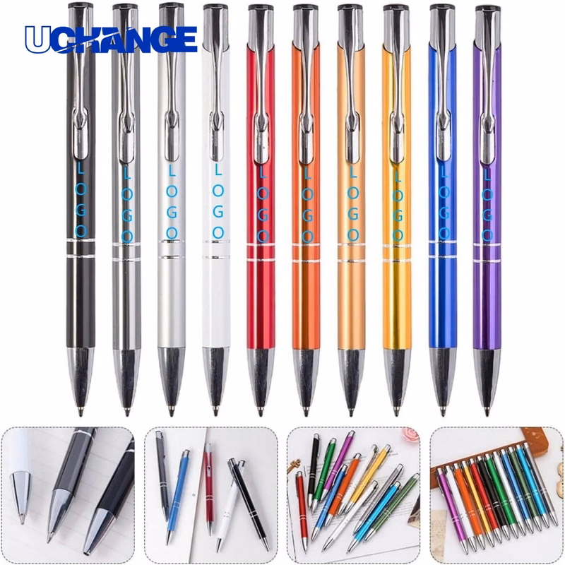 Metal Press Ballpoint Pen for Writing