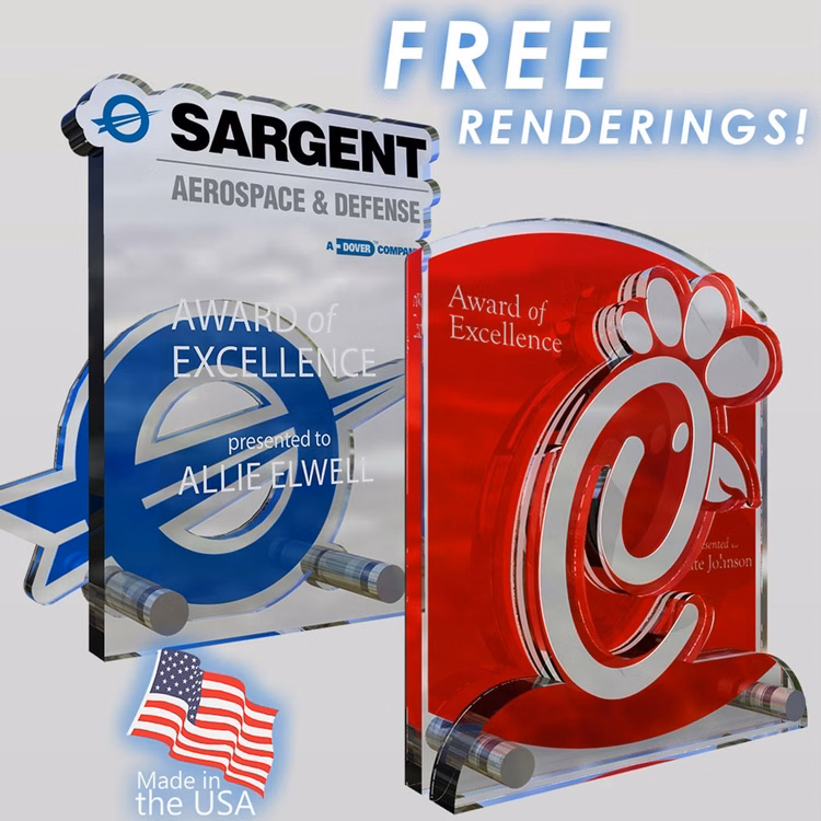 Logocut Series 200 Custom Acrylic Award