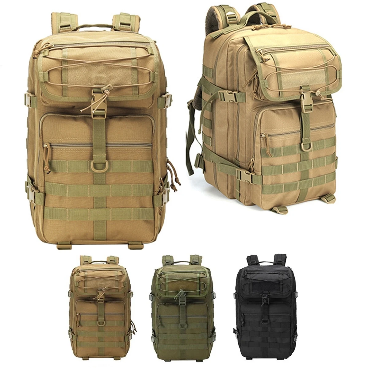 Outdoor Expandable 45L Backpack Military Tactical Hiking 1