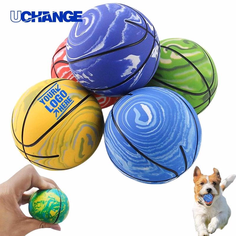 Rubber Mini Basketball Bouncy Ball Toy