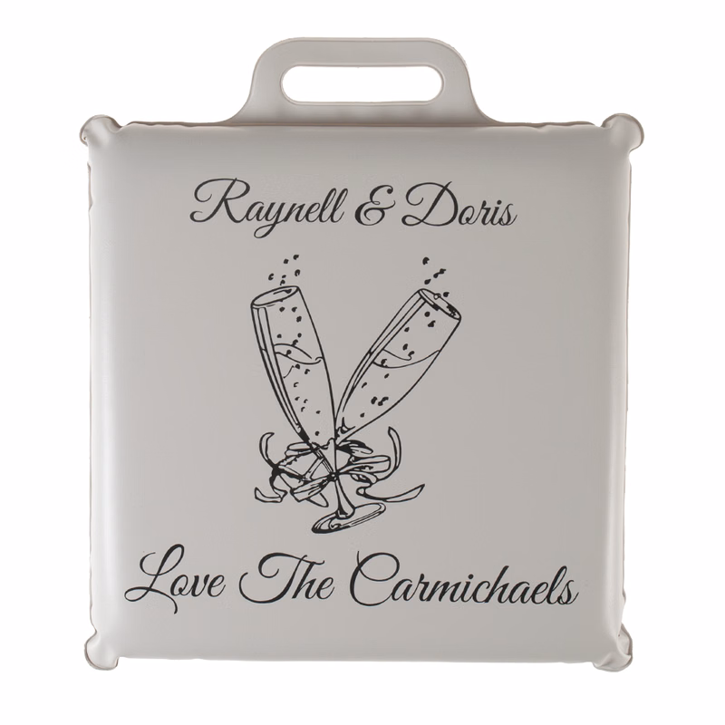 12" x 12" x 2" Custom Wedding Seat Cushions