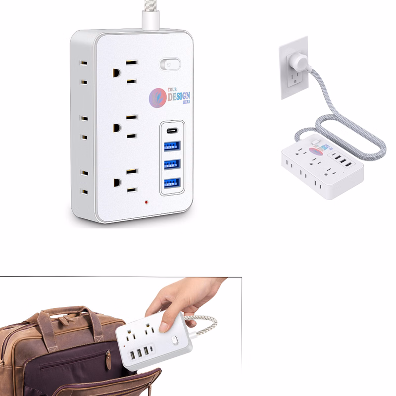 ABS Plastic 10 in 1 Power Strip