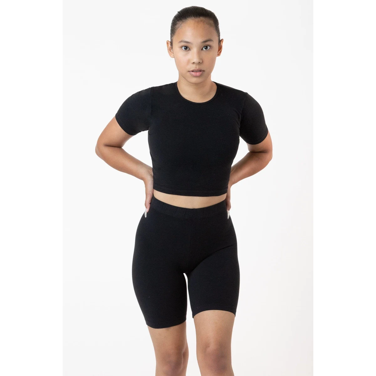 CTN SPNDX S/S CREW CROP TOP 1
