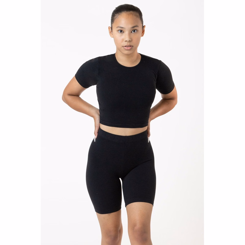 CTN SPNDX S/S CREW CROP TOP