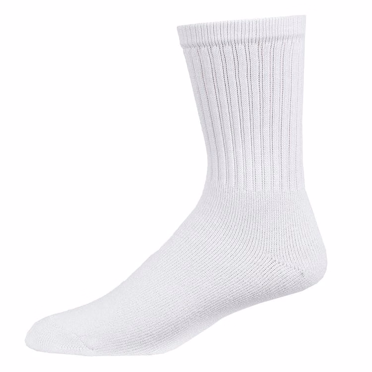 Men's Sports Socks - White Size 9-11 4 Pack