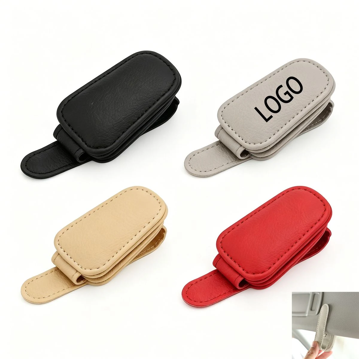 Auto Sun Visor Eyeglass Clip 1