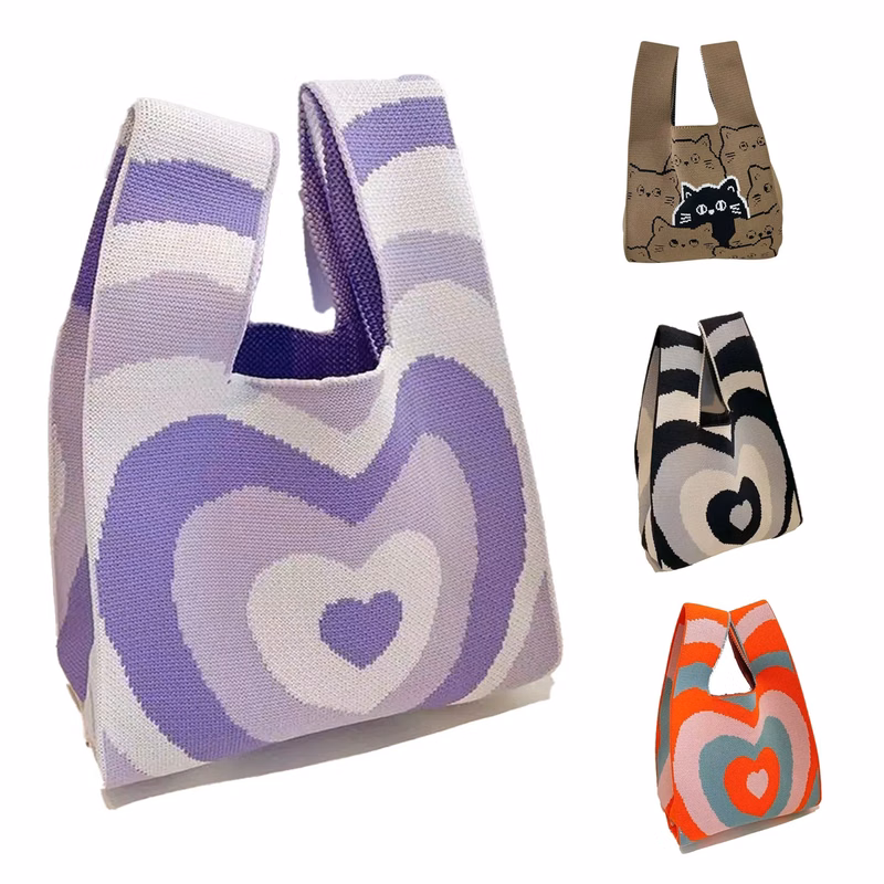 Polyester Knit Tote Bag