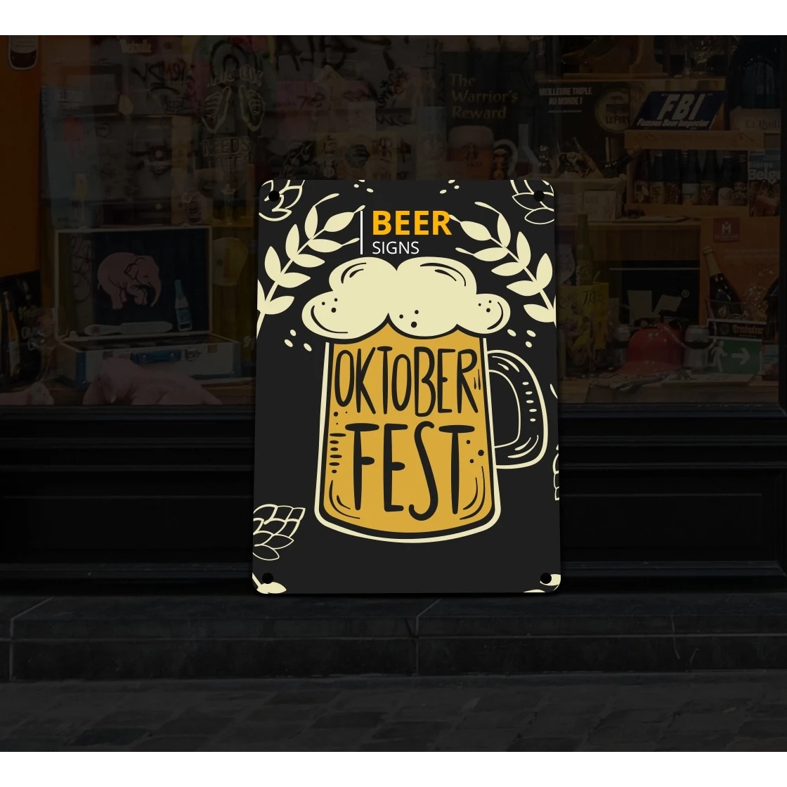 Reflective Beer Signs(1ft x 1ft) 1